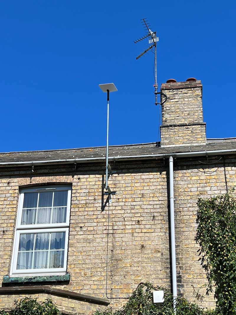 Starlink installation on office in Colchester